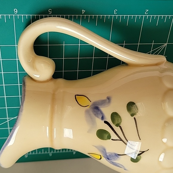 VINTAGE Blue and Yellow leaves Pitcher Jug. - Picture 9 of 9